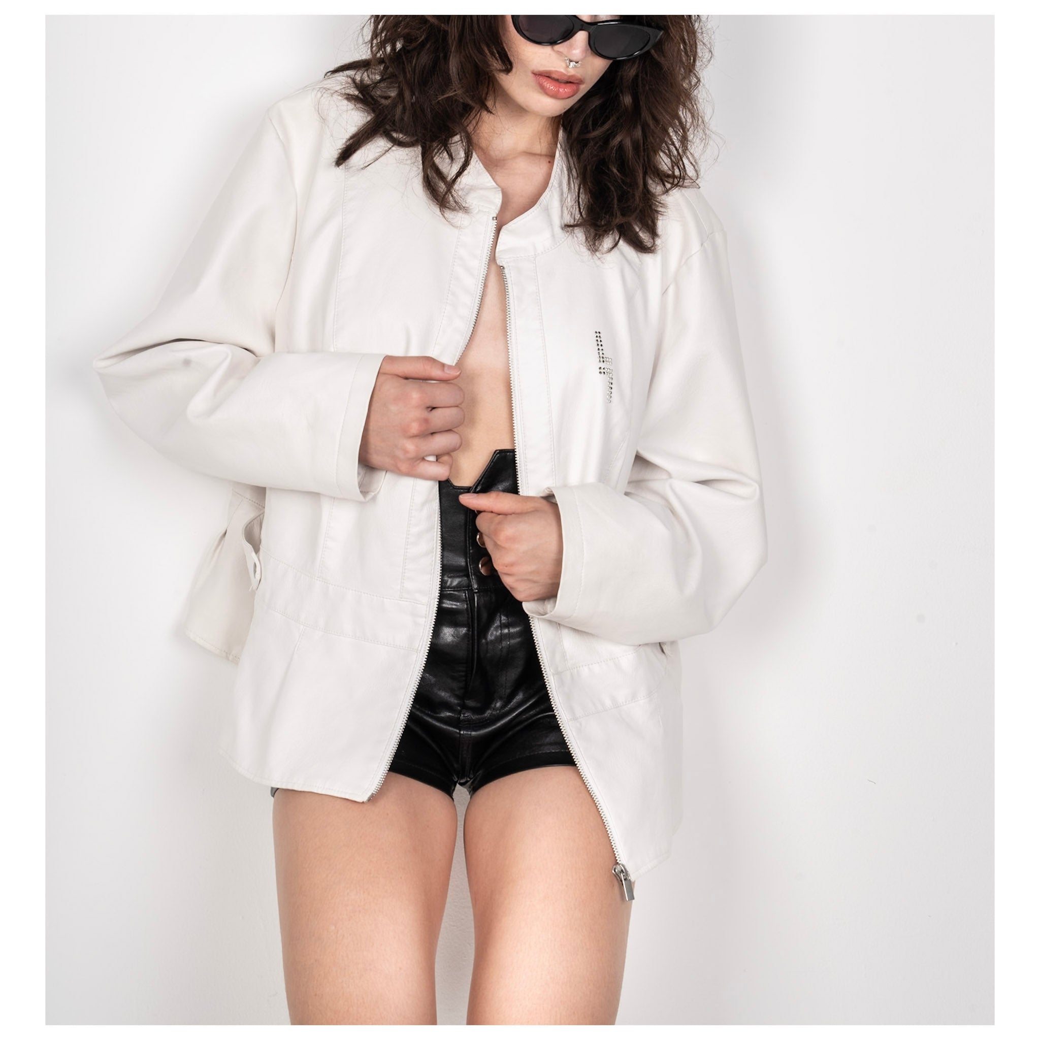 LUCKYSEVENS White Luxe Jacket