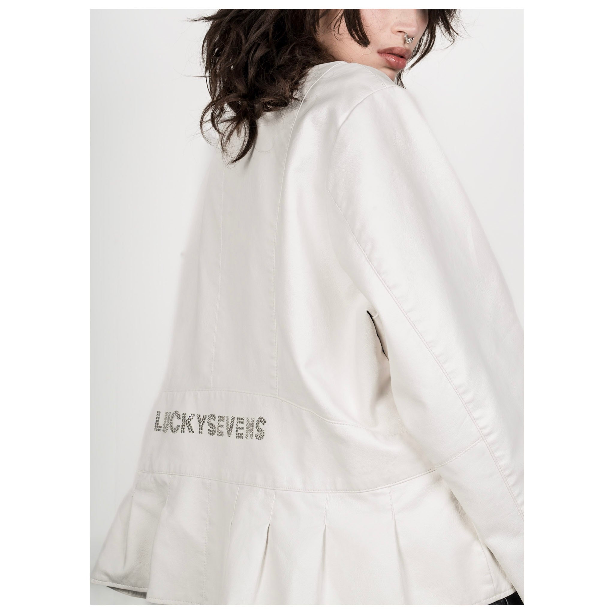LUCKYSEVENS White Luxe Jacket