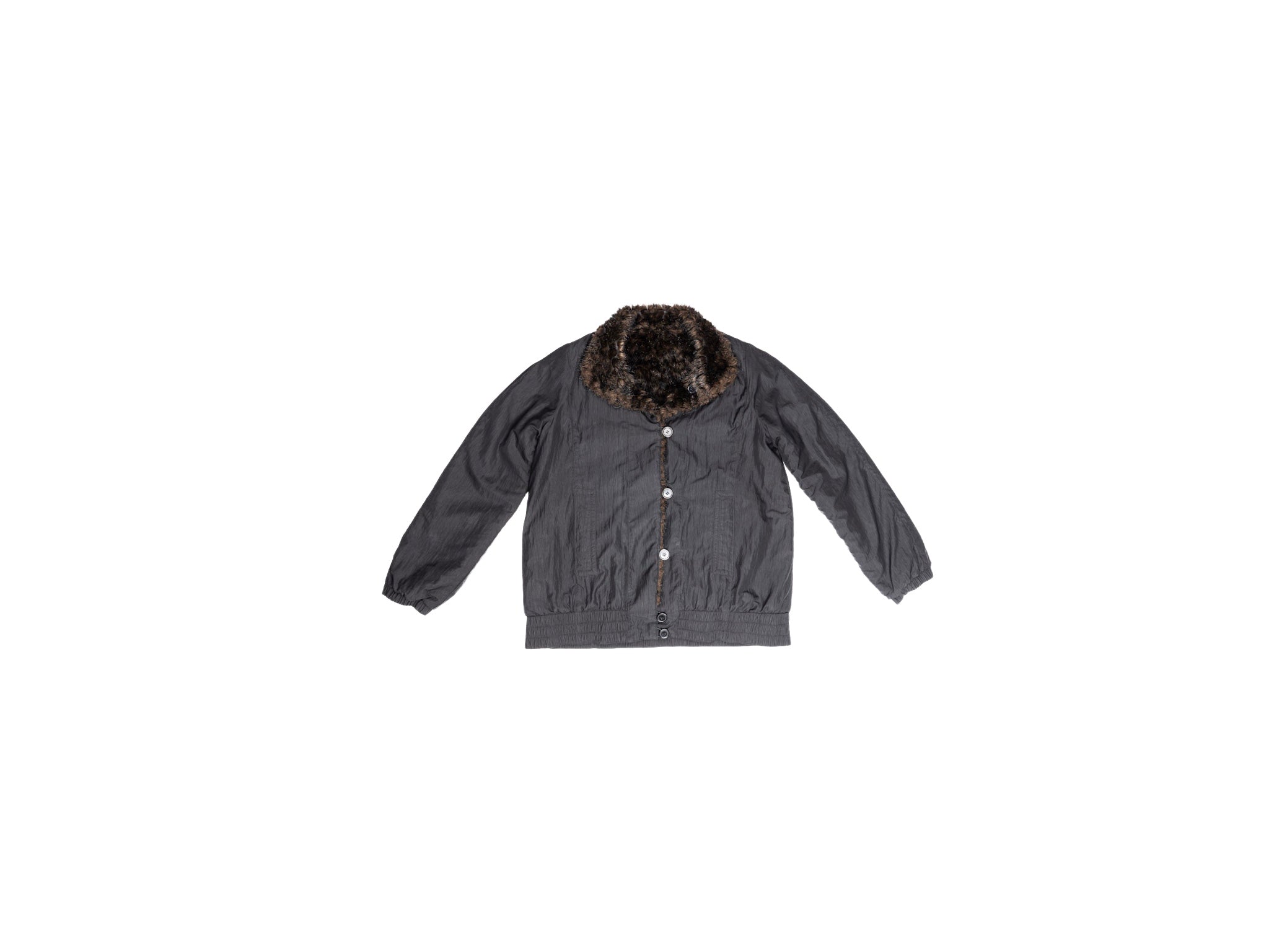 LuckySevens Reversible Fur-Collar Jacket